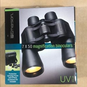 Emerson magnification binoculars.